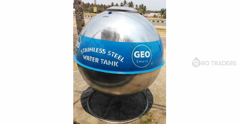 Geo 500 Litre Spherical SS Water Tank